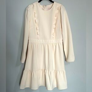 Gal Meets Glam Collection Haley Ruffled Long Sleeve Dress